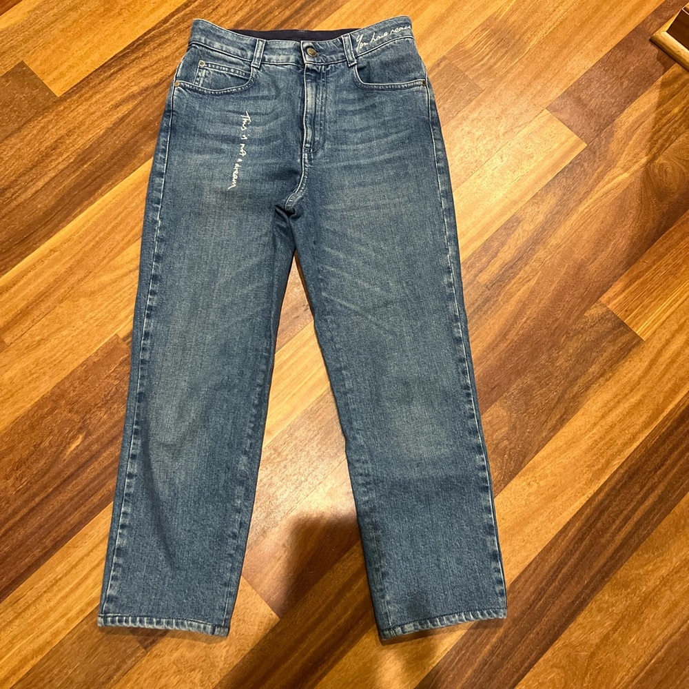 Stella Mccartney Blue Straight Leg Jeans